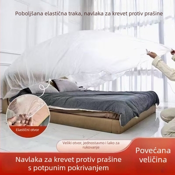 Elastični jednokratni pokrov za krevet s vezicama, navlaka za kauč, zaštita od prašine, potpuno pokrivanje namještaja