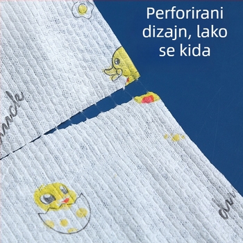 Jednokratna kuhinjska krpa od netkanog materijala, upija masnoću, dvostruka upotreba – mokro i suho, krpa za suđe