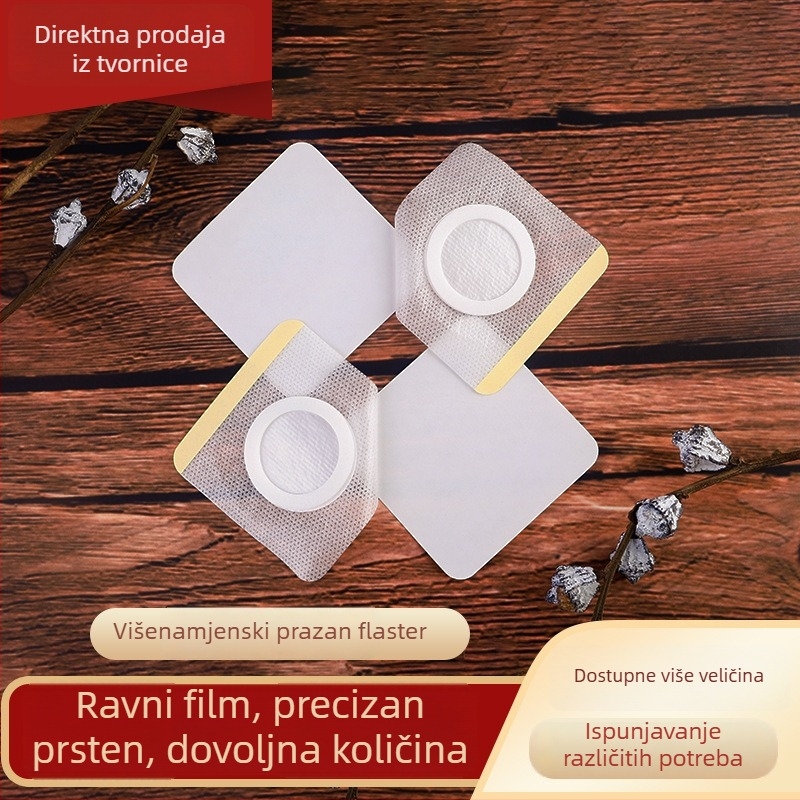 Flaster za pupak od netkanog materijala za akupunkturne točke, prazna podloga, veličine 5×5 cm, 6×6 cm, 7×7 cm