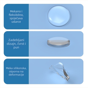 Prozirni zaštitnik od udara za kućnu upotrebu — zaštita vrata, zaštita ručice, jastučić za kut kauča, debeli tihi amortizer