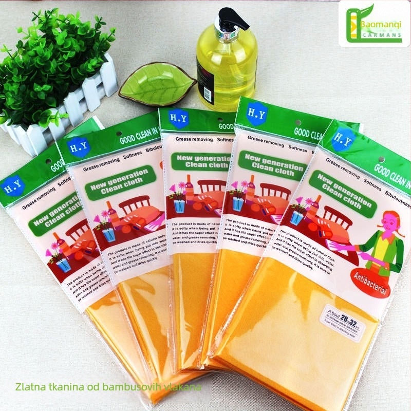 Krpa za suđe od biljnog podrijetla od viskozne vlakna – uklanja mrlje, višenamjenska kuhinjska krpa