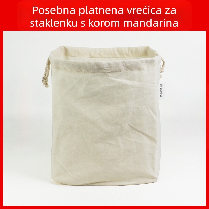 Kutija za skladištenje korice mandarine s pamukastim dnom i otporom na vlagu, velikog promjera, metalna posuda za dar