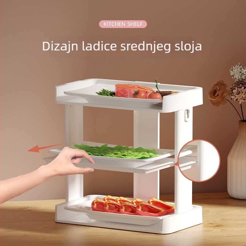 Višeslojni držač začina za kuhinju, stolni organizator za ulje, sol, umake i ocat