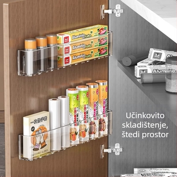 Prozirni zidni organizator za kuhinjske ormarić vrata; višefunkcionalna kutija za CD-ove, daljinske upravljače, kozmetiku, igračke i kablove