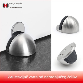 Bez bušenja gumeni stopper za vrata, za staklena vrata kupaonice, polukružni tampon, pod