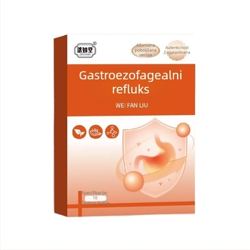 Plaster za gastrorefluks s akupunkturnim točkama za ublažavanje nelagode u želucu
