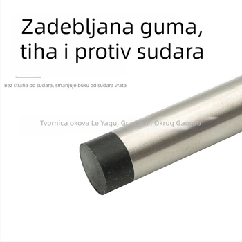 LYG-022 Nehrđajući čelik, podnožno postavljeni zaustavljač vrata za spavaću sobu i staklena vrata kupaonice — prilagodljiva zaštita od sudara