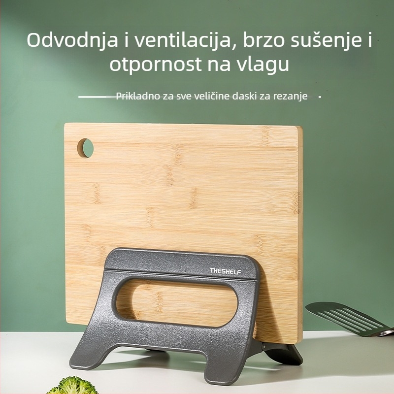 Višenamjenski kuhinjski organizator s automatskim otvaranjem i zatvaranjem poklopca te držač za daske za rezanje, podni organizator