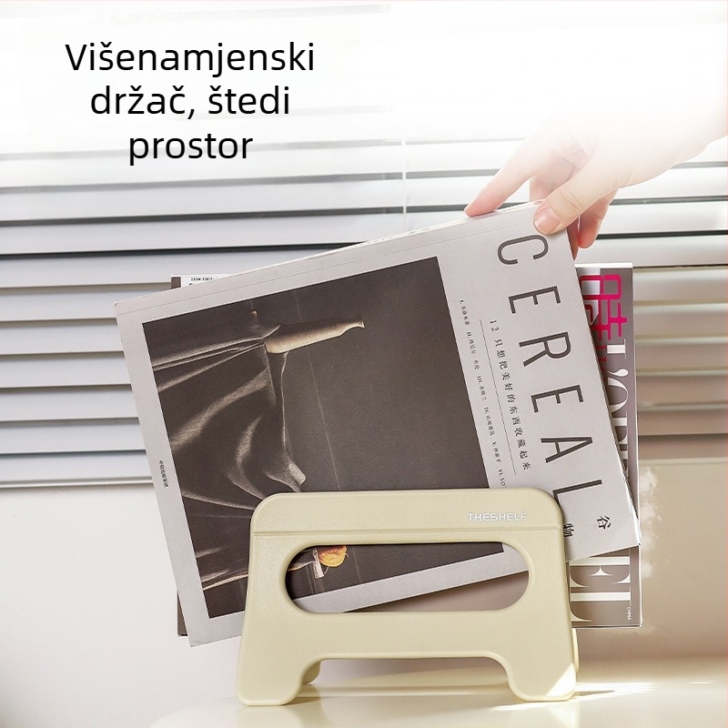 Višenamjenski kuhinjski organizator s automatskim otvaranjem i zatvaranjem poklopca te držač za daske za rezanje, podni organizator