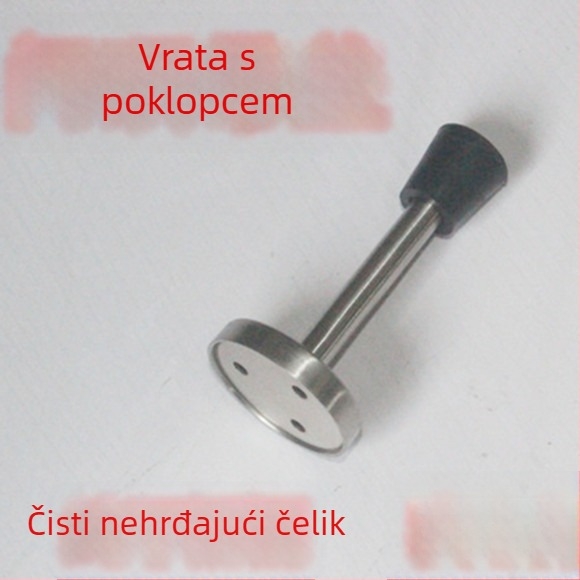 Nerđajući čelični gornji stopper za staklena kupaonska vrata, gumeni ublaživač, poboljšana verzija