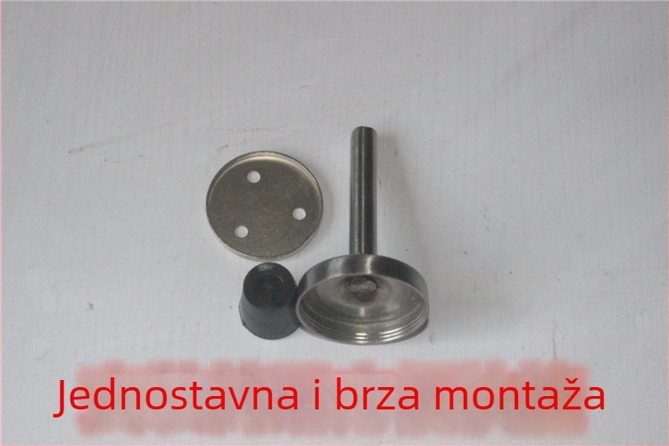 Nerđajući čelični gornji stopper za staklena kupaonska vrata, gumeni ublaživač, poboljšana verzija