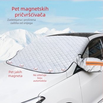 Magnetična zaštita vjetrobranskog stakla od aluminijske folije – zaštita od smrzavanja, zimski auto dodatak