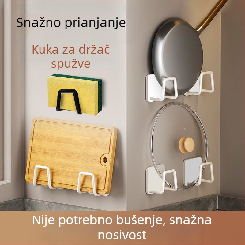 Kuka za kupaonicu bez bušenja i organizator za umivaonik