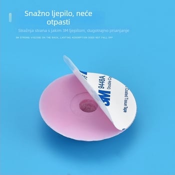 Silikonski zaštitnik za vrata, bez bušenja, plastični držač vrata za kupaonicu i prostoriju, gumeni amortizer, paket od 5 komada