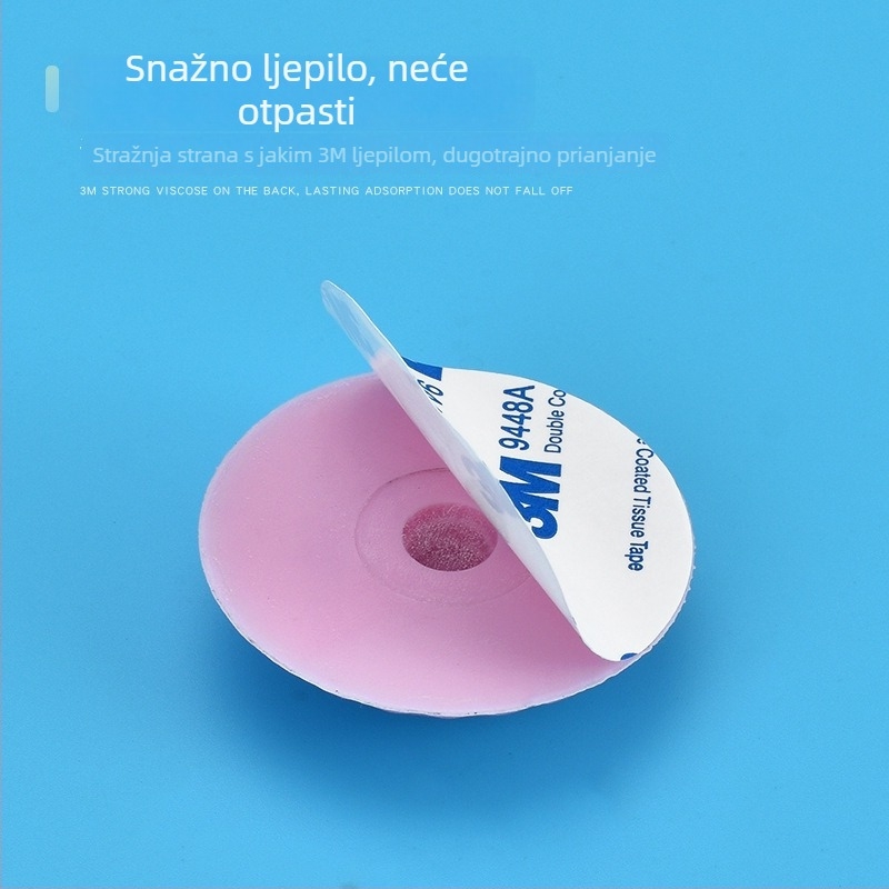 Silikonski zaštitnik za vrata, bez bušenja, plastični držač vrata za kupaonicu i prostoriju, gumeni amortizer, paket od 5 komada