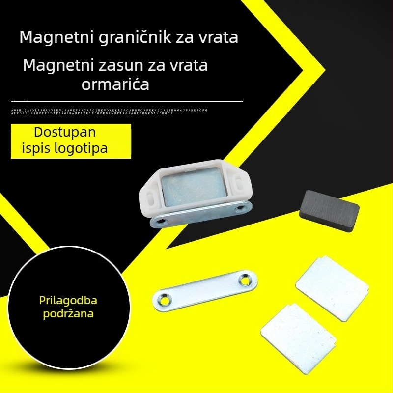 Magnetski hvatač za vrata ormara s nerđajućeg čelika hardverom, za staklena vrata