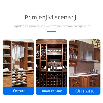 Senzor dodirnog otvaranja vrata hotelskog noćnog ormarića i garderobe s proximalnim mikroprekidačem