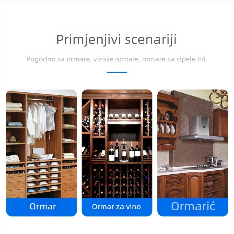 Senzor dodirnog otvaranja vrata hotelskog noćnog ormarića i garderobe s proximalnim mikroprekidačem