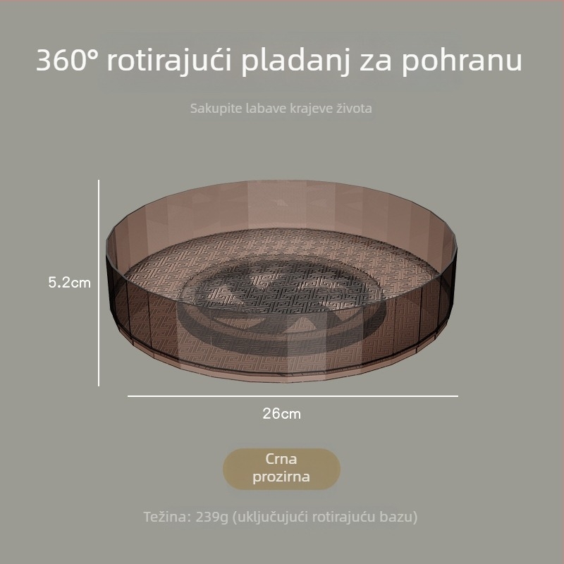 Kuhinjski višefunkcijski rotirajući spremnik za začine i kozmetiku na stolu