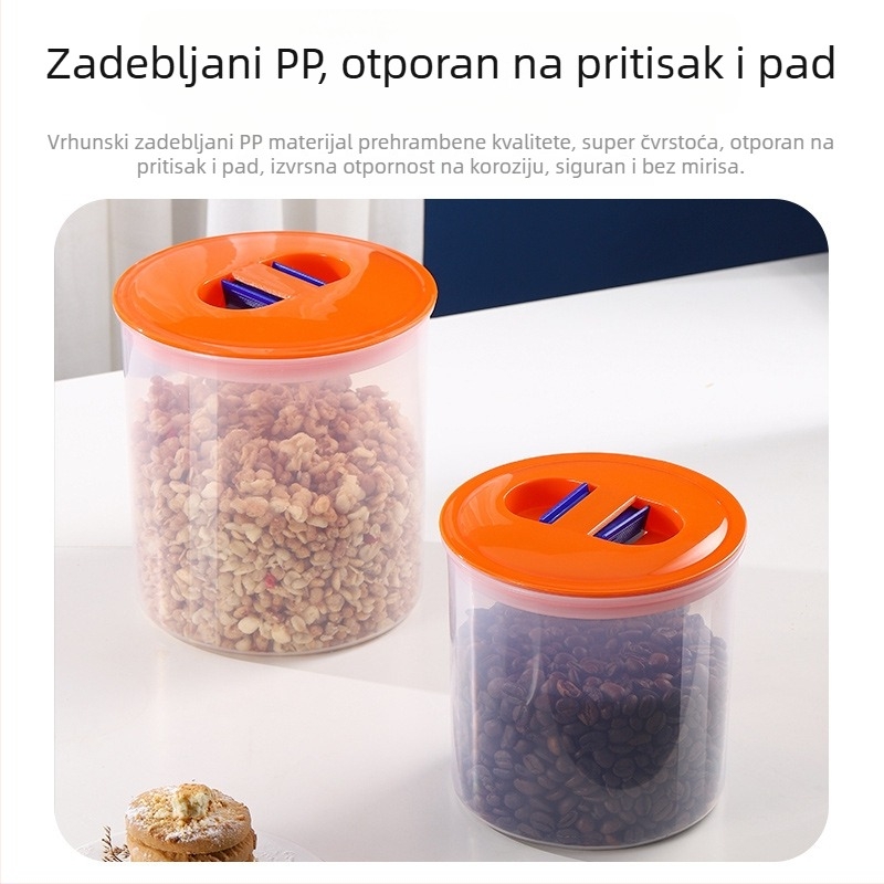 Plastični hermetički spremnici za skladištenje žitarica, zrna kave i sušene kore mandarine