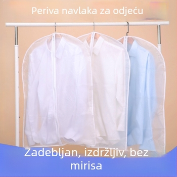 Periva PEVA zaštitna navlaka za odjeću, prozirna, duga, debela, za garderobu