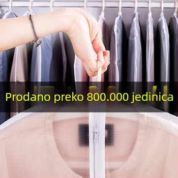 Zaštitni omot od prašine za odjeću, prozirna vrećica za vješanje garderobe zimi