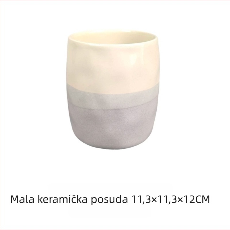 Keramički kružni spremnik za pohranu kuhinjskih alata, mikrovalno siguran, 1–2 L