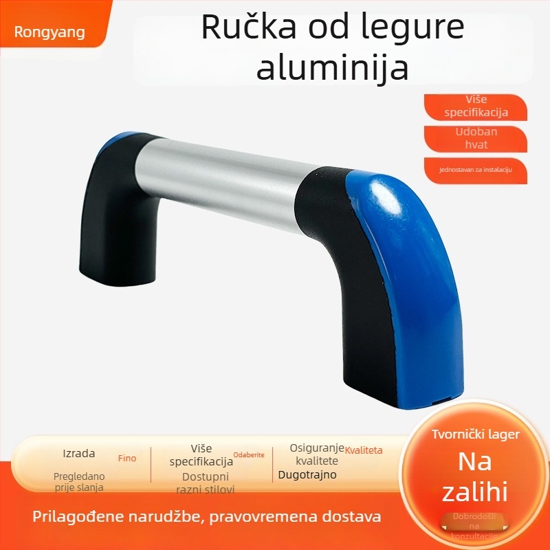 Aluminijska cijevna ručka za ormariće, garderobne ormare, vrata, ladice i kutije s alatima