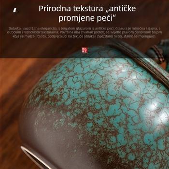 Keramička posuda za čaj sa zatvorenim poklopcem, otporna na vlagu, retro stil, Pu'er privatni čaj