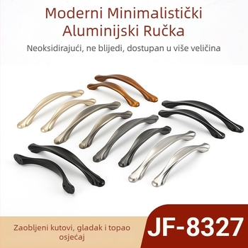 JF-8327 aluminijska ručka za ladice, kuhinjske ormariće, vrata garderobe i ormariće za cipele