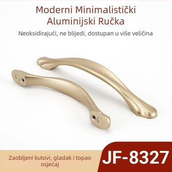 JF-8327 aluminijska ručka za ladice, kuhinjske ormariće, vrata garderobe i ormariće za cipele