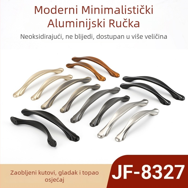 JF-8327 aluminijska ručka za ladice, kuhinjske ormariće, vrata garderobe i ormariće za cipele