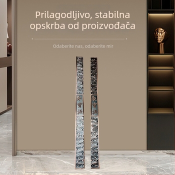 Kljuka za vrata u novom kineskom stilu s motivom oblaka za vilne i hotelske drvene vrata, kvaka od nehrđajućeg čelika za klizna vrata, kvaka za staklena vrata