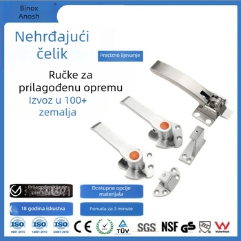 Ručka od nehrđajućeg čelika za klizna vrata, za hladnjaču i ormar za kuhanje morskih plodova na paru uz termostatsku kontrolu