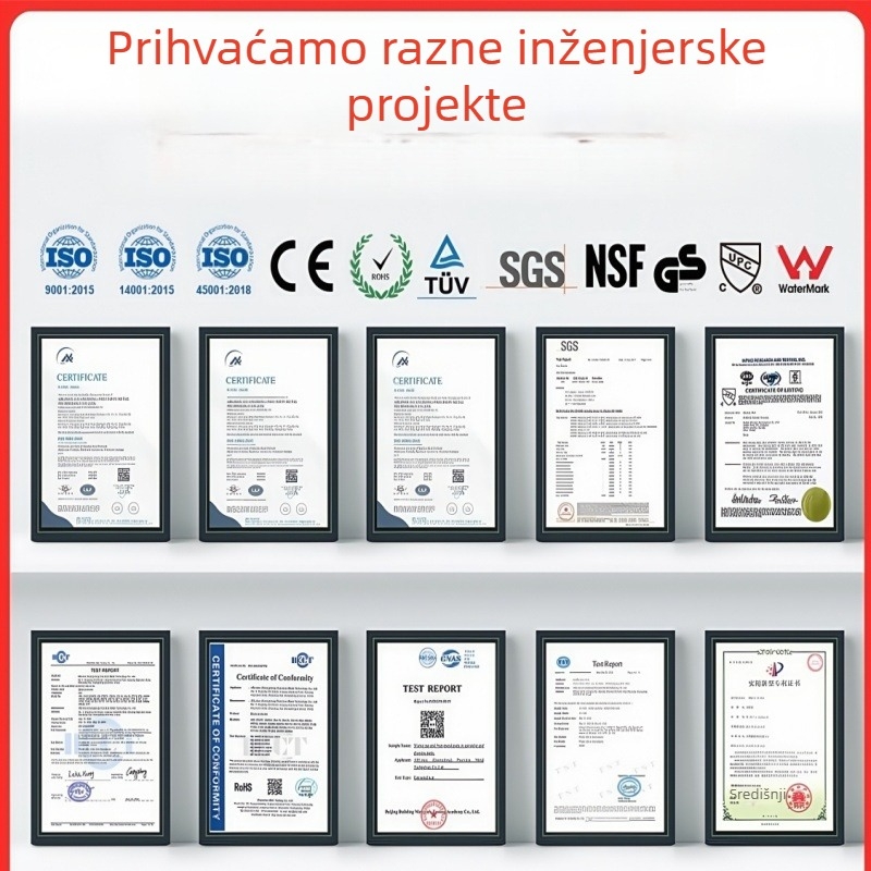 Ručka od nehrđajućeg čelika za klizna vrata, za hladnjaču i ormar za kuhanje morskih plodova na paru uz termostatsku kontrolu