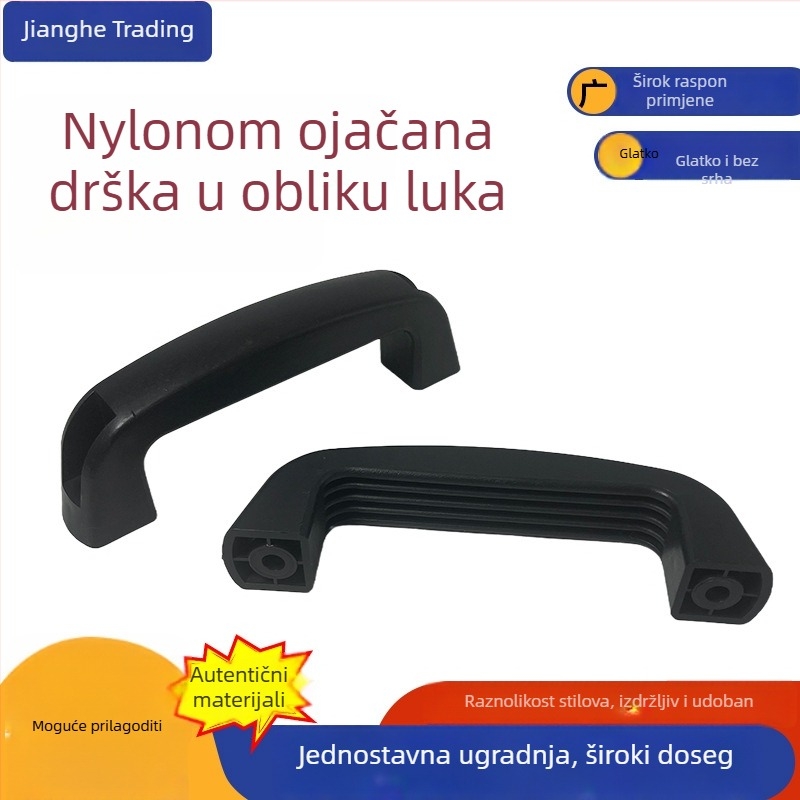 Najlonska ojačana ručka u obliku luka za zavarivačke strojeve i vrata ormarića