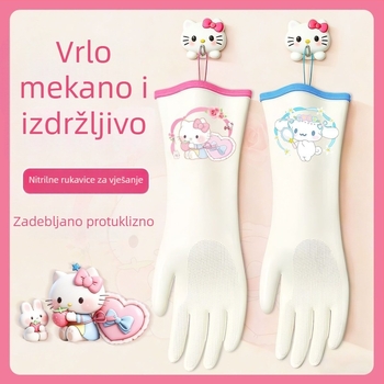 Nitril rukavice za pranje posuđa, kuhinja, izdržljive, kućno čišćenje i pranje rublja, vodootporne, prehrambene kvalitete