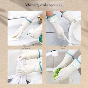 Nitril rukavice za pranje posuđa, kuhinja, izdržljive, kućno čišćenje i pranje rublja, vodootporne, prehrambene kvalitete