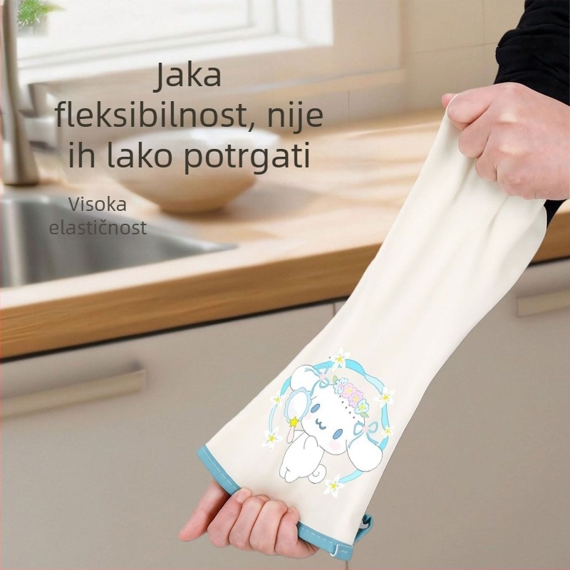 Nitril rukavice za pranje posuđa, kuhinja, izdržljive, kućno čišćenje i pranje rublja, vodootporne, prehrambene kvalitete
