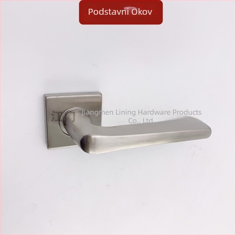 Podijeljeni ručni držač za vrata od nehrđajućeg čelika sa poklopcem, RK121, završna površina ogledalo-polirana, za drvena, metalna, protupožarna i aluminijsko-plastična vrata