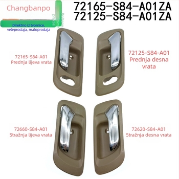 Unutarnja ručka vrata za Honda Accord 1998-2002 (Dijelovi br. 72165-S84-A00, 72125-S84-A01)