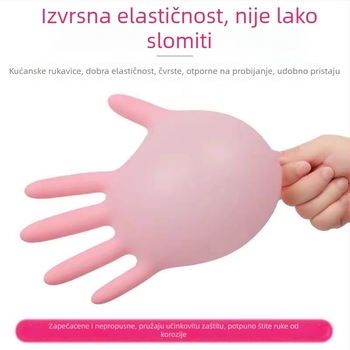 Jednokratne nitril rukavice, kvalitete hrane, otporne na masnoću, visoke elastičnosti, izdržljive, bez praška, kuhinjske, za pranje posuđa