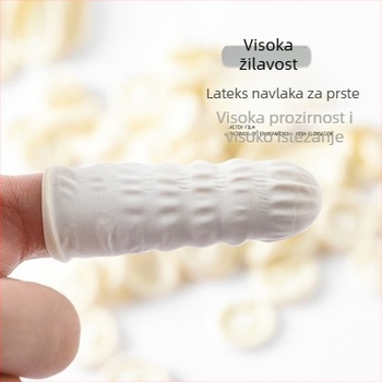 Jednokratne latex navlake za prste, otporne na trošenje, protivklizne, antistatične