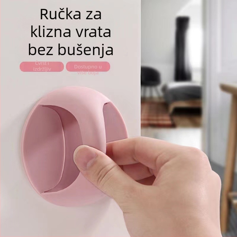 Bez bušenja: ručka za vrata, ladicu i prozor, s jakim ljepilom – klizna ručka za garderobu