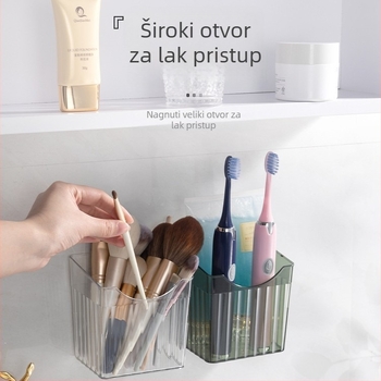 Kuhinjska zidna polica bez bušenja za skladištenje luka, đumbira i češnjaka, višenamjenska kutija za bočne vrata hladnjaka