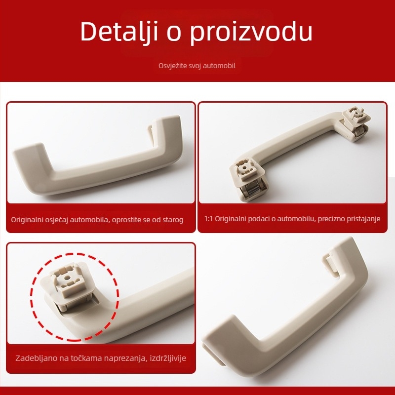 Bež plastični unutarnji naslon za ruku i kvaka vrata za Land Rover Discovery 4, Freelander 2 i Range Rover Sport