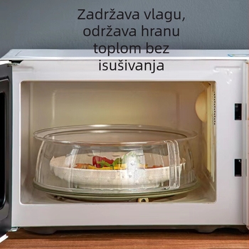 Poklop protiv prskanja za mikrovalnu pećnicu, otporan na visoke temperature, plastični poklop za zdjelu za grijanje, višestruke namjene