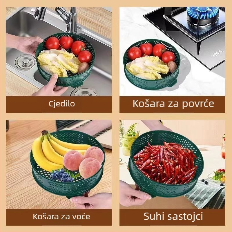 Prozračni rešetkasti poklop za zdjelu – višeslojna zaštita za ostatke hrane, ljetna zaštita od muha i insekata, kućna upotreba