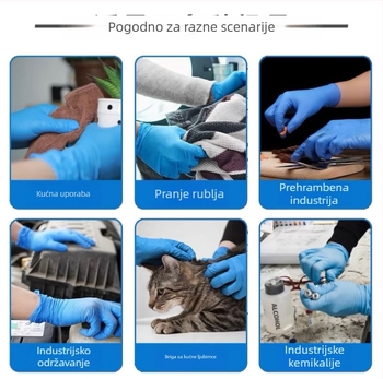 Xingyu jednokratne nitril rukavice BDL-350, vodootporne za njegu ljepote, kućno čišćenje i industrijsku zaštitu