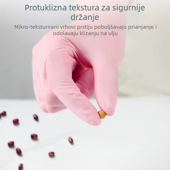 Sodolike jednokratne nitril rukavice za pranje posuđa, produžene duljine, otporne na masnoće, kućno čišćenje